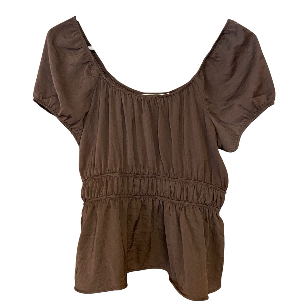 Women's Pink Rose Top Color Cacao Bean Size Small NWT